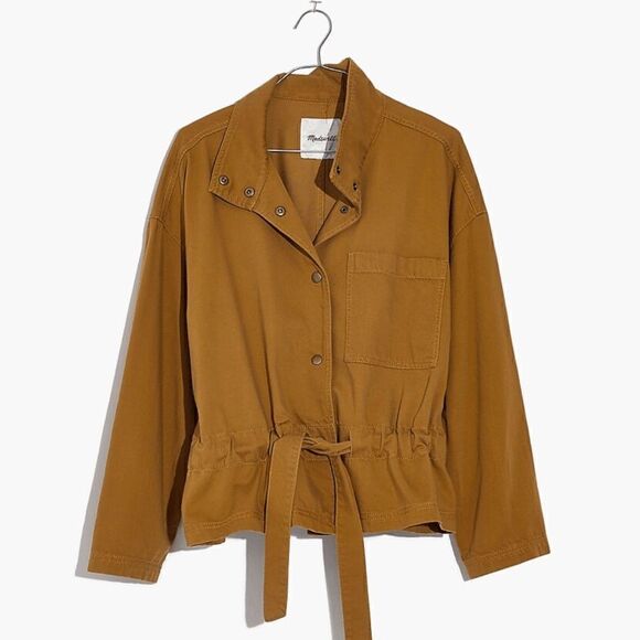 NWOT Madewell Dark Sahara Yellow Southlake Military Jacket - Picture 3 of 8